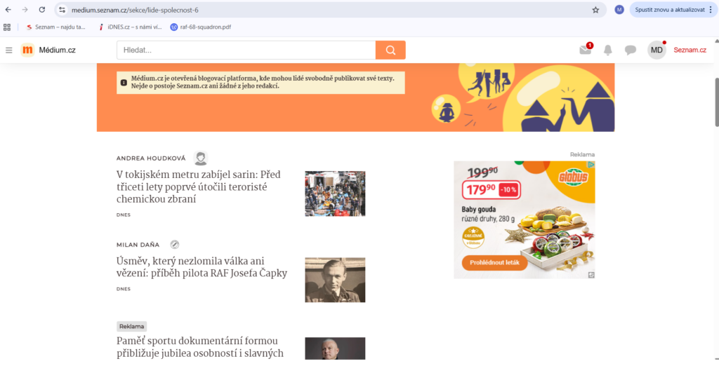 Článek o josefovi na médium.cz 1